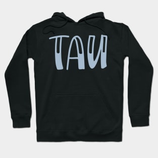 Light Blue Tau Letter Hoodie